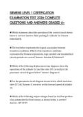 SIEMENS LEVEL 1 CERTIFICATION EXAMINATION TEST 2026 COMPLETE QUESTIONS AND ANSWERS GRADED A&plus;