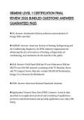 SIEMENS LEVEL 1 CERTIFICATION FINAL REVIEW 2026 BUNDLED QUESTIONS ANSWERS GUARANTEED PASS