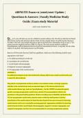 ABFM ITE Exam v2 &vert;2026&sol;2027 Update &vert;  Questions & Answers &vert; Family Medicine Study  Guide &vert;Exam study Material 
