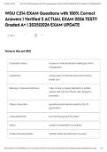 WGU C214 EXAM Questions with 100&percnt; Correct Answers &vert; Verified &vert;&vert; ACTUAL EXAM 2026 TEST&excl;&excl; Graded A&plus; &vert; 2025&vert;2026 EXAM UPDATE