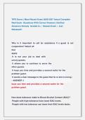 TIPS Exam &vert;&vert; Most Recent Exam 2026-2027 Actual Complete  Real Exam  Questions With Correct Answers &lpar;Verified   Answers&rpar; Already  Graded A&plus; &vert;  Newest Exam &vert;  Just    Released&excl;&excl;