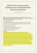 ABFM ITE Exam v3 &vert;2026&sol;2027 Update &vert;  Questions & Answers &vert; Family Medicine Study  Guide &vert;Exam study Material 