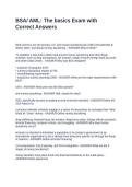 BSA AML The basics Exam with Correct Answers