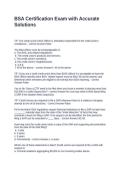 BSA Certification Exam with Accurate Solutions