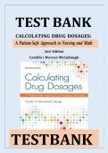 Test Bank for Calculating Drug Dosages&colon; A Patient-Safe Approach To Nursing And Math 2nd Edition&comma; 2e&comma; By Sandra Luz Martinez De Castillo And Maryanne Werner&comma; All Chapters 1-22 &vert; LATEST
