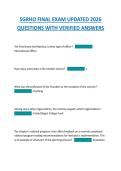 SGRHO FINAL EXAM UPDATED 2026  QUESTIONS WITH VERIFIED ANSWERS 