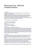 BSAC Exam Prep &ndash; 2025 with Complete Solutions