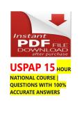 USPAP 15-HOUR NATIONAL COURSE &vert; QUESTIONS WITH 100&percnt; ACCURATE ANSWERS