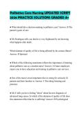 Palliative Care Nursing UPalliative Care Nursing UPDATED SCRIPT 2026 PRACTICE SOLUTIONS GRADED A&plus;PDATED SCRIPT 2026 PRACTICE SOLUTIONS GRADED A&plus;