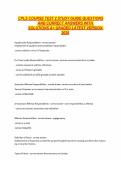 CPLS Course &ndash; Test 2 Study Guide &ndash; 2026 Practice Questions with Verified Answers and Detailed Solutions