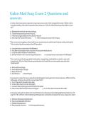 Galen Med Surg Exam 2 Questions and answers