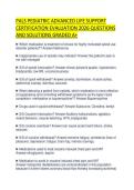 PALS PEDIATRIC ADVANCED LIFE SUPPORT CERTIFICATION EVALUATION 2026 QUESTIONS AND SOLUTIONS GRADED A&plus;