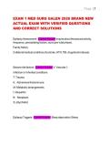 EXAM 1 MED SURG GALEN 2026 BRAND NEW ACTUAL EXAM WITH VERIFIED QUESTIONS AND CORRECT SOLUTIONS 