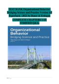 Complete Organizational Behavior Test Bank &lpar;Chapters 1&ndash;15&rpar;&colon; Questions & Solutions Based on Bauer and Erdogan&rsquo;s Bridging Science and Practice&comma; Version 4&period;0 &ndash; 2021