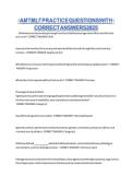 AMT MLT Practice Questions with Correct Answers 2026 &vert; Medical Laboratory Technician Certification Exam Prep &vert; Complete Study Guide