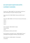 BC-ADM EXAM QUESTIONS WITH COPRRECT ANSWERS&period;