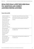 HFMA CRCR EXAM LATEST 2026-2026 EXAM 170&plus; QUESTIONS AND CORRECT ANSWERS&lpar;VERIFIED ANSWERS&rpar;