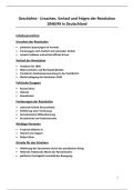 Geschichte Zusammenfassung - Revolution 1848&sol;49 in Deutschland &lpar;Ursachen&comma; Verlauf&comma; Forderungen&comma; Scheitern&rpar;