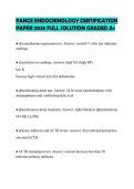 PANCE ENDOCRINOLOGY CERTIFICATION PAPER 2026 FULL SOLUTION GRADED A&plus;