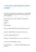 SHS 311 EXAM 1 QUESTIONS WITH CORRECT ANSWERS&period;