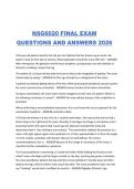 NSG6020 FINAL EXAM QUESTIONS AND ANSWERS 2026
