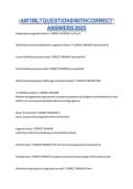 AMT MLT Questions with Correct Answers 2026 &vert; Medical Laboratory Technician Certification Exam Practice Test &vert; Complete Study Guide