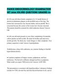 PANCE ENDOCRINOLOGY EXAMINATION SET 2026 SOLVED QUESTIONS GRADED A&plus;