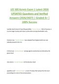 LES 305 Koretz Exam 1 Latest 2026  UPDATED Questions and Verified  Answers &lpar;2026&sol;2027&rpar; &vert; Graded A&plus; &vert;  100&percnt; Success