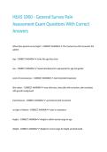 HEAS 1000 - General Survey Pain Assessment Exam Questions With Correct Answers
