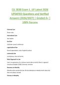 CJL 3038 Exam 1&lowbar;UF Latest 2026  UPDATED Questions and Verified  Answers &lpar;2026&sol;2027&rpar; &vert; Graded A&plus; &vert;  100&percnt; Success 