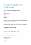 HEAS 1000 EXAM QUESTIONS WITH CORRECT ANSWERS