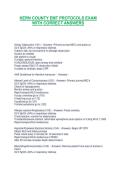 KERN COUNTY EMT PROTOCOLS EXAM WITH CORRECT ANSWERS