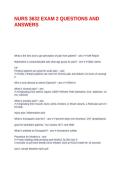 NURS 3632 EXAM 2 QUESTIONS AND ANSWERS