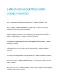 J-STD-001 EXAM QUESTIONS WITH CORRECT ANSWERS