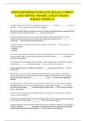 WATER RESTORATION EXAM IICRC WITH ALL CORRECT & 100&percnt; VERIFIED ANSWERS &vert;LATEST VERSION &vert;ALREADY GRADED A&plus;