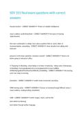 SDV 101 final exam questions with correct answers&period;