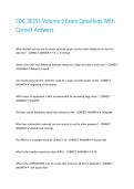 CDC 3E251 Volume 3 Exam Questions With Correct Answers