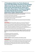 ATI Comprehensive Predictor Exam Practice Questions and Answers PDF &vert; NCLEX Readiness Assessment for Nursing Students &vert; Medical-Surgical Nursing&comma; Pharmacology&comma; Pediatrics&comma; Maternal-Newborn Nursing&comma; Mental Health Nursing&comma; Infection Control&comma; Patient Safety&comma;