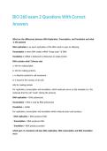 BIO 260 exam 2 Questions With Correct Answers