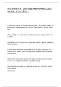 AMS 274 UNIT 4 &vert; QUESTIONS AND ANSWERS &vert; 2026 UPDATE &vert; 100&percnt; CORRECT