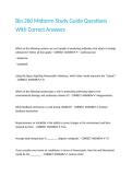 Bio 260 Midterm Study Guide Questions With Correct Answers