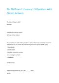 Bio 260 Exam 1 chapters 1-3 Questions With Correct Answers