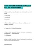 PATH 1000 CERTIFICATION PAPER 2026 FULL SOLUTION GRADED A&plus;