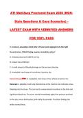 ATI Med-Surg Proctored Exam 2026 &lpar;NGNStyle Questions & Case Scenarios&rpar; &ndash; LATEST EXAM WITH VERRIFIED ANSWERS FOR 100&percnt; PASS