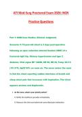 ATI Med-Surg Proctored Exam 2026&colon; NGN Practice Questions