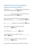 NRSG 257 Check Your Learning Chapter 2  questions and answers graded A&plus;  A clinical practice &lowbar;&lowbar;&lowbar;&lowbar;&lowbar;&lowbar;&lowbar;&lowbar;&lowbar;&lowbar;&lowbar;&lowbar;&lowbar;&lowbar;&lowbar; based on rigorous systematic evidence is an  important tool for evidence based care - Guideline  &lowbar;&lowbar;&lowbar;&lowbar;&lowbar;&lowbar;&lowbar;&lowbar;&lowbar;&lowbar;&lowbar;&lowbar;&lowbar;&lowbar;&lowbar;&lowbar;&lowbar; reviews of randomized controlle