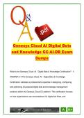 Genesys Cloud AI &ndash; Digital Bots & Knowledge &lpar;GC-AI-DB&rpar; Certification Study Guide with Practice Questions