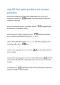 nrsg 257 final exam questions and answers  graded A&plus;  what is the primary concern that health care providers have in the use of  computers in client care&quest; - the ability to provide quality care when the  computers malfunction  what is not commonly found in