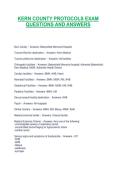 KERN COUNTY PROTOCOLS EXAM QUESTIONS AND ANSWERS