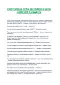 PROTOCOLS EXAM QUESTIONS WITH CORRECT ANSWERS